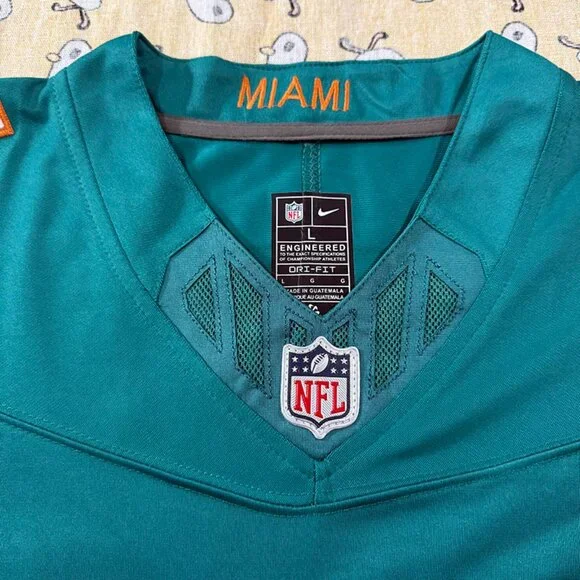 Miami Dolphins Nfl Dark Green Jersey #17 Waddle